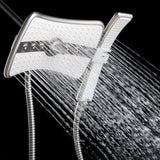 AKDY 9-in Silver 4-Spray Rain Dual Shower Head, 1.8 GPM (6.8 LPM)