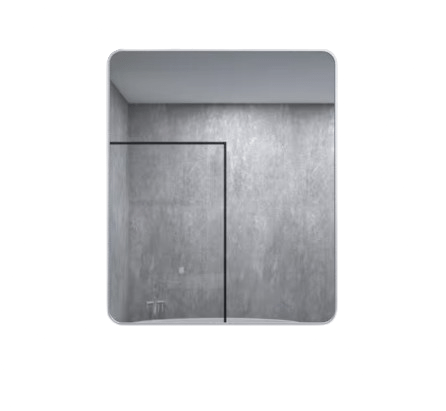 30 in. W x 36 in. H Rectangular Framed Wall Bathroom Vanity Mirror in Gun Grey
