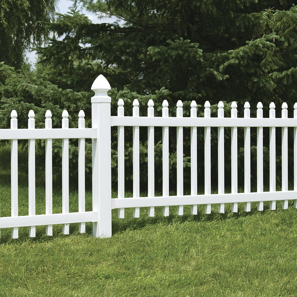 Freedom 6-ft H x 4-in W White Vinyl Blank Fence Post (Assembled)