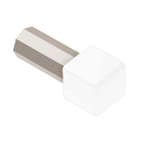 Schluter Systems Quadec 0.438-in W x 1-in L Bright White Color-Coated Aluminum Tile Edge Trim
