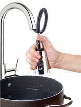Keeney Polished Chrome 1-Handle Deck-Mount Pull-Down Kitchen Faucet with Deck Plate