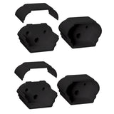 Deckorators 2.375-in x 0.875-in Matte Black Metal Post Connector (4-Pack)