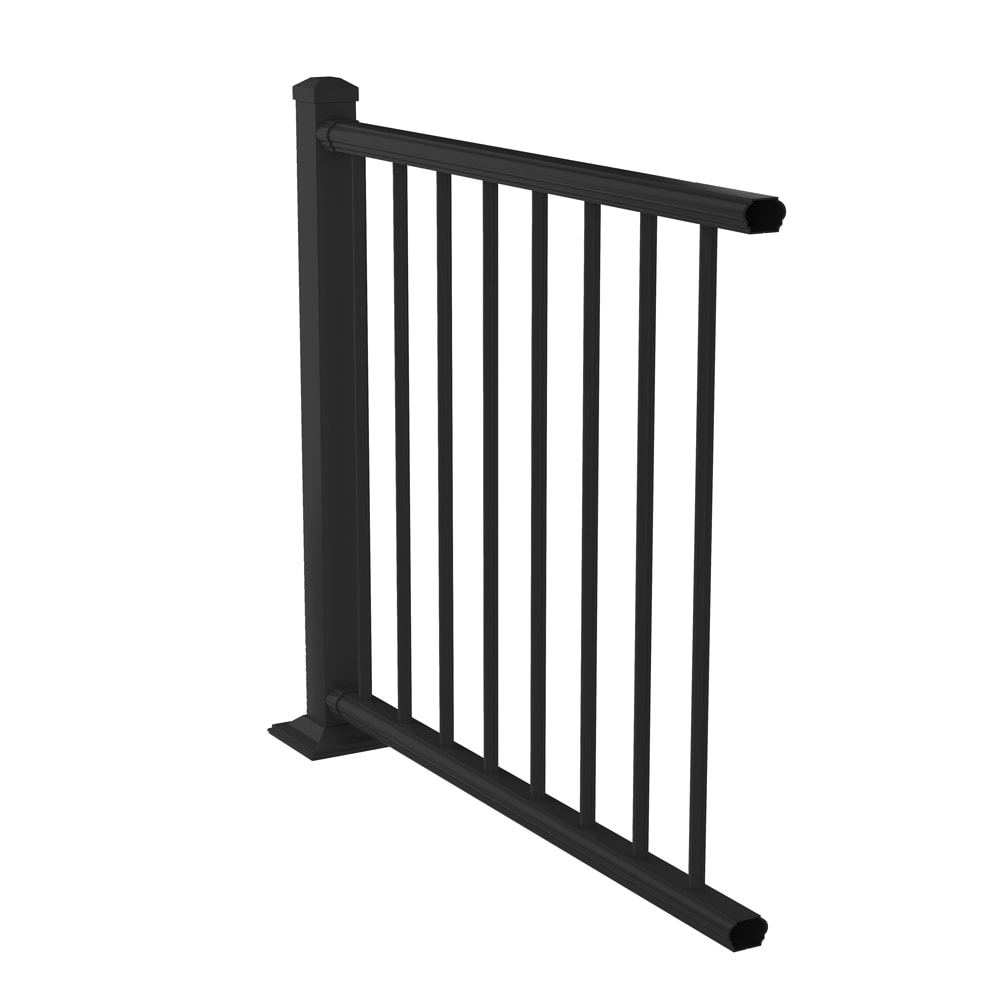 Deckorators 2.375-in x 1.187-in Matte Black Metal Post Connector (4-Pack)