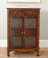 Safavieh Herbert Dark Brown Birch 2-Drawer Accent Chest