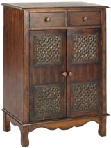 Safavieh Herbert Dark Brown Birch 2-Drawer Accent Chest