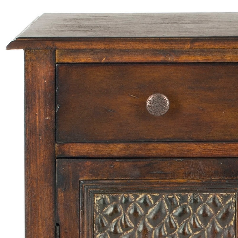 Safavieh Herbert Dark Brown Birch 2-Drawer Accent Chest