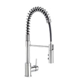 Keeney Studio Polished Chrome 1-Handle Deck-Mount Pull-Down Handle Kitchen Faucet