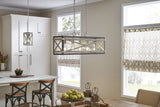 Kichler Stetton 5-Light Distressed Gray Farmhouse Chandelier