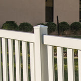 4-in W x 4-in L White Vinyl Fence Post Cap- Fits Common Post Measurement: 4-in x 4-in
