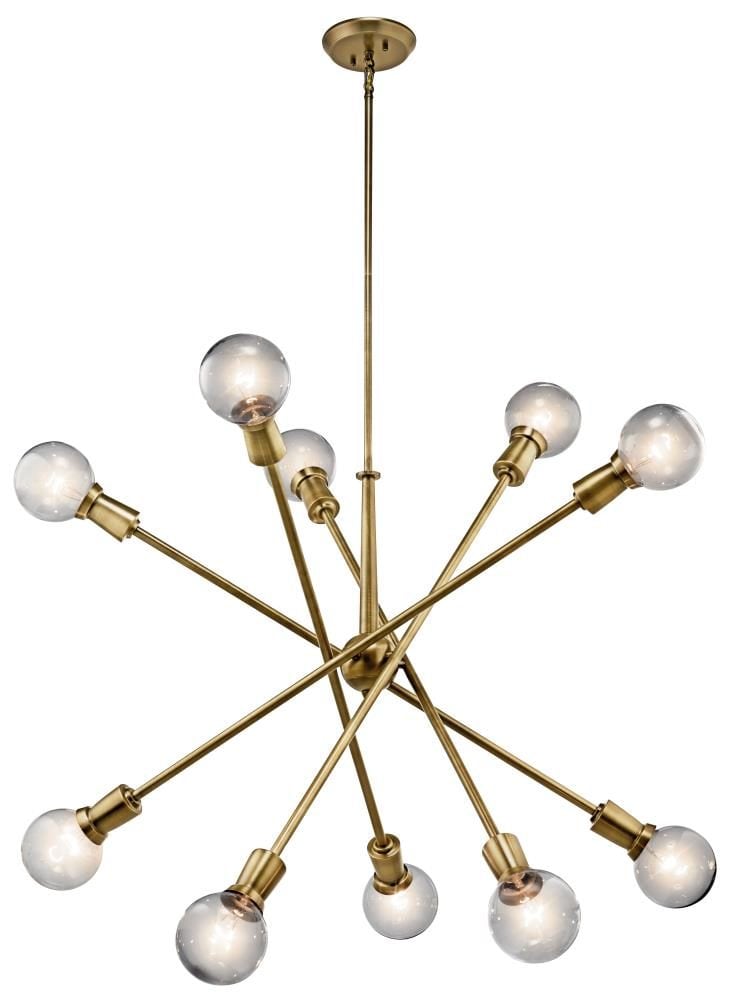 Kichler Armstrong 10-Light Mid-century Chandelier