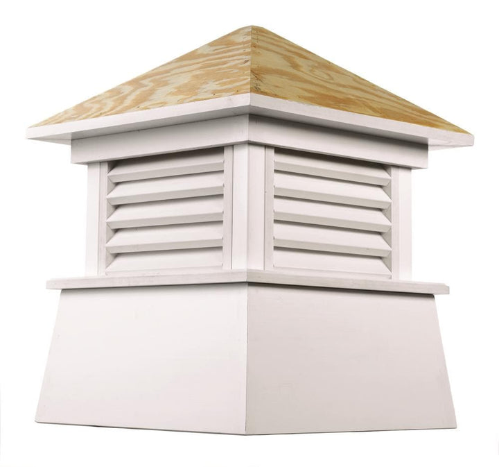 Good Directions Newtown 36-in x 46-in White Vinyl Cupola with Wood Roof, Square Hip Style