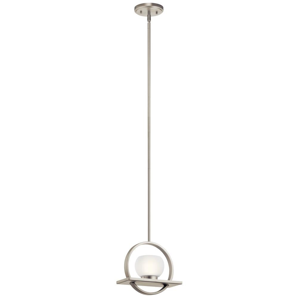 Kichler Brushed Nickel Modern/Contemporary Etched Glass Globe Pendant Light