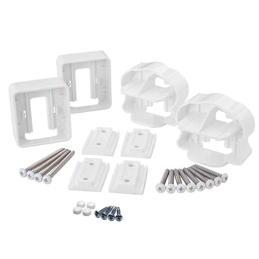 Fiberon 6-in x 4-in Composite Railing White PVC Line Connector (4-Pack)