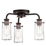 Kichler Braelyn 3-Light Bronze Farmhouse Chandelier