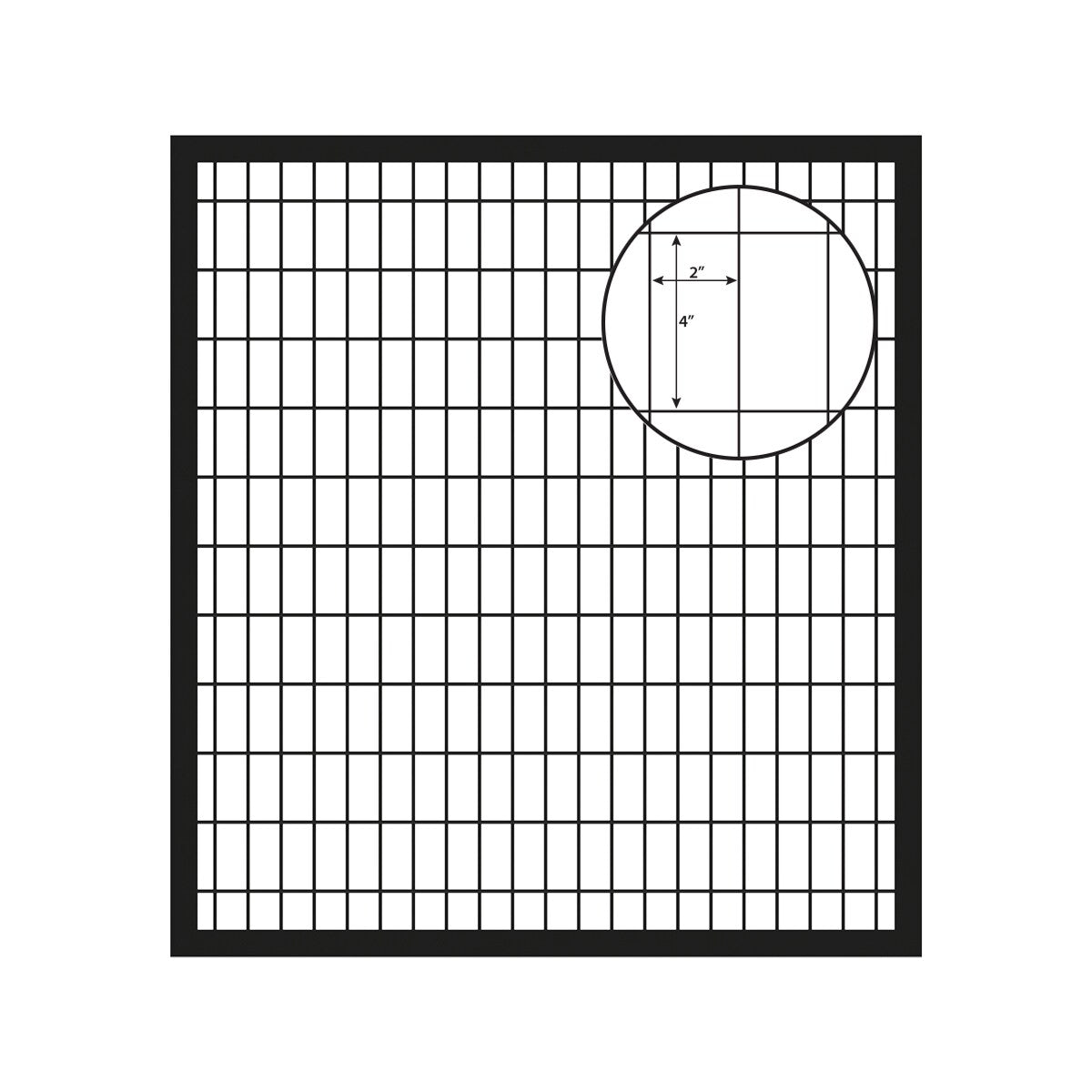 Ironcraft Euro Black Powder-coated Steel Flat-top Decorative Fence Gate