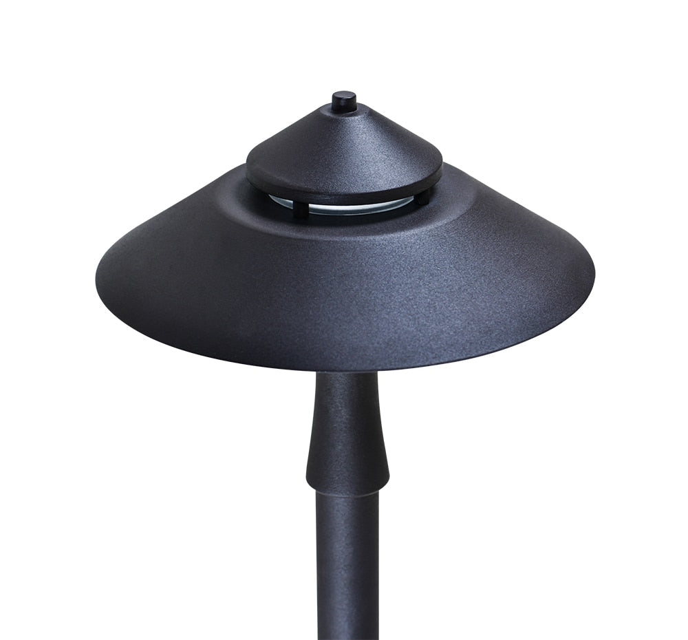 Portfolio 7-Watt Specialty Textured Bronze Low Voltage LED Path Light, 15.6-in H x 6.34-in W