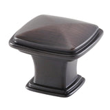 1-1/4 in. Oil Rubbed Bronze Square Cabinet Knob (25-Pack) - Super Arbor