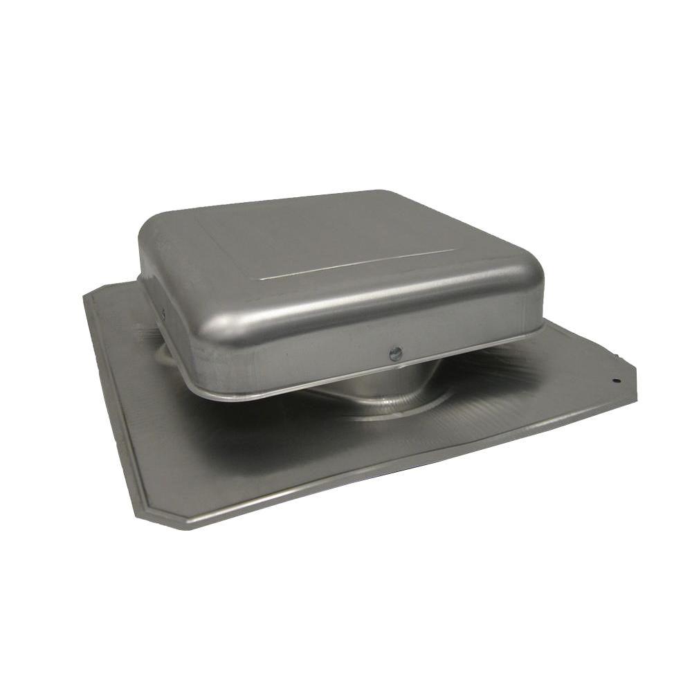50 sq. in. NFA Aluminum Square-Top Roof Static Vent in Black - Super Arbor