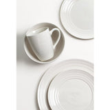 Ripple 16-Piece Casual Off white Ceramic Dinnerware Set (Service for 4)