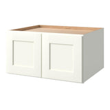 allen + roth Aveley 30-in W x 18.125-in H x 24-in D Linen Wall Fully Assembled Cabinet (Flat Panel Shaker Door Style)