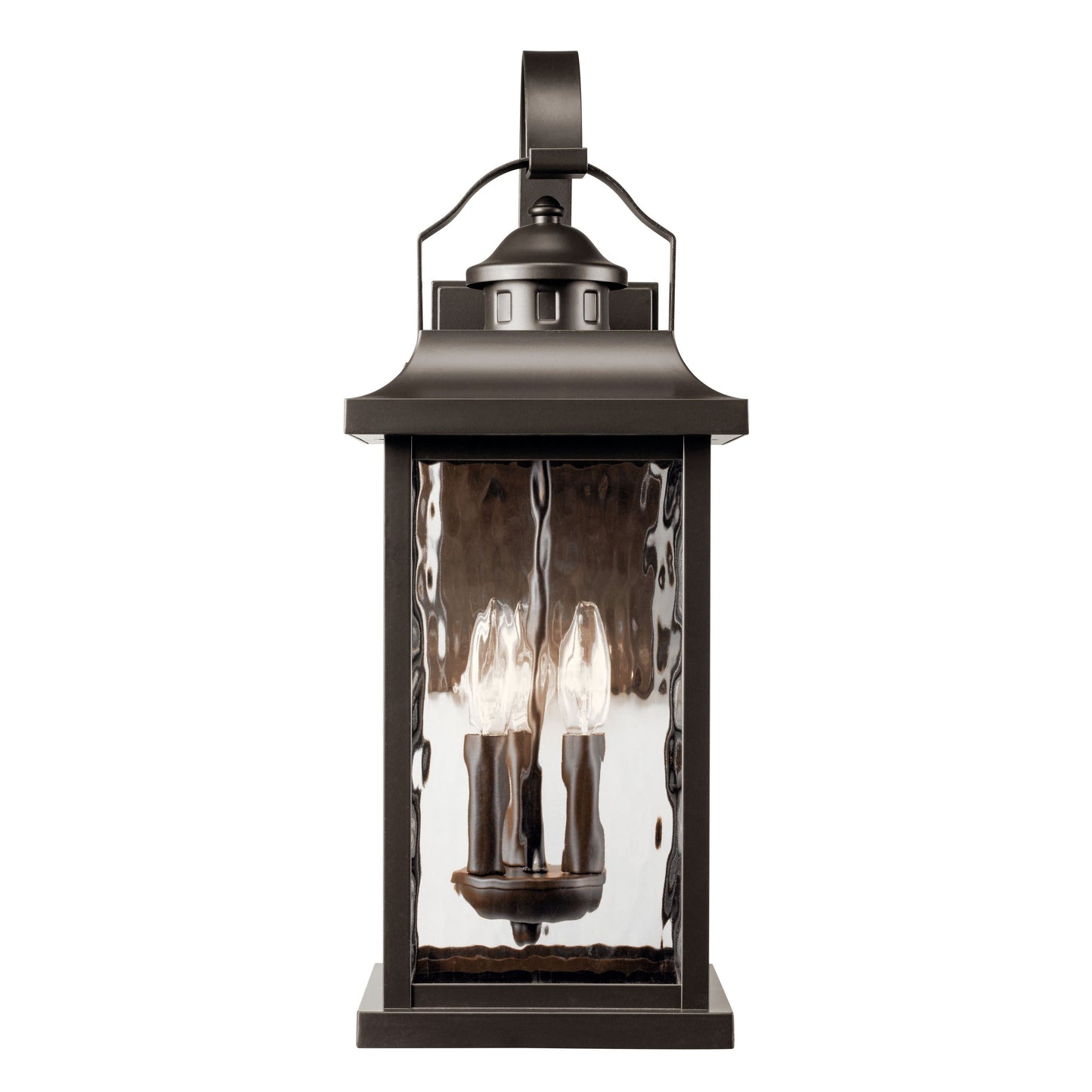 Kichler Linford 22.25-in H Olde Bronze Candelabra Base (E-12) Outdoor Wall Light