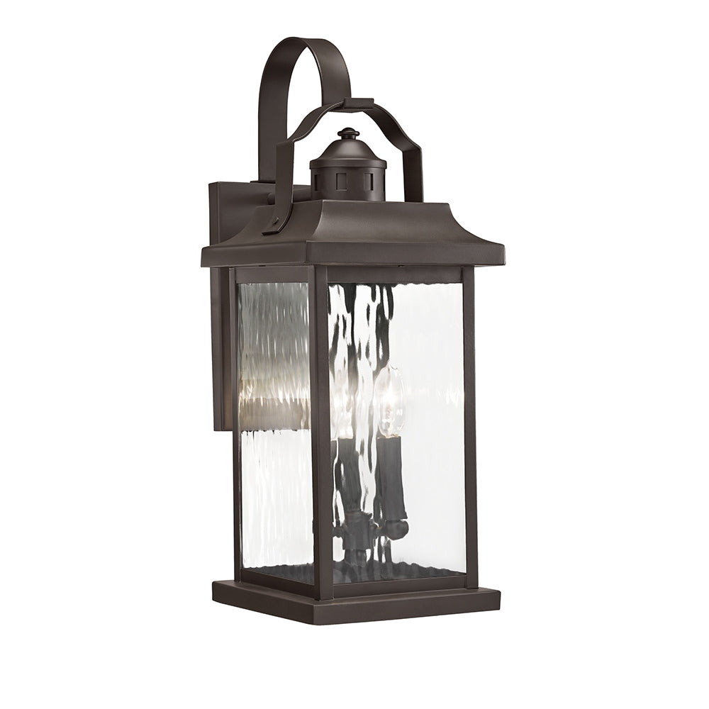 Kichler Linford 22.25-in H Olde Bronze Candelabra Base (E-12) Outdoor Wall Light