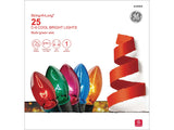 GE String-A-Long 25-Count 16-ft Multicolor Incandescent Plug-In Christmas String Lights