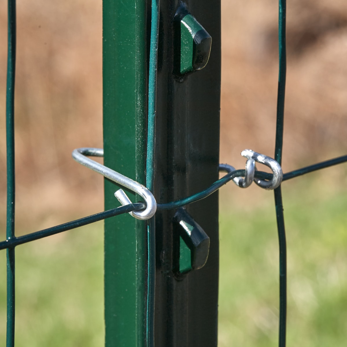 GARDEN CRAFT 4-in Silver Metal Fasteners For Garden Fence 25-Pack