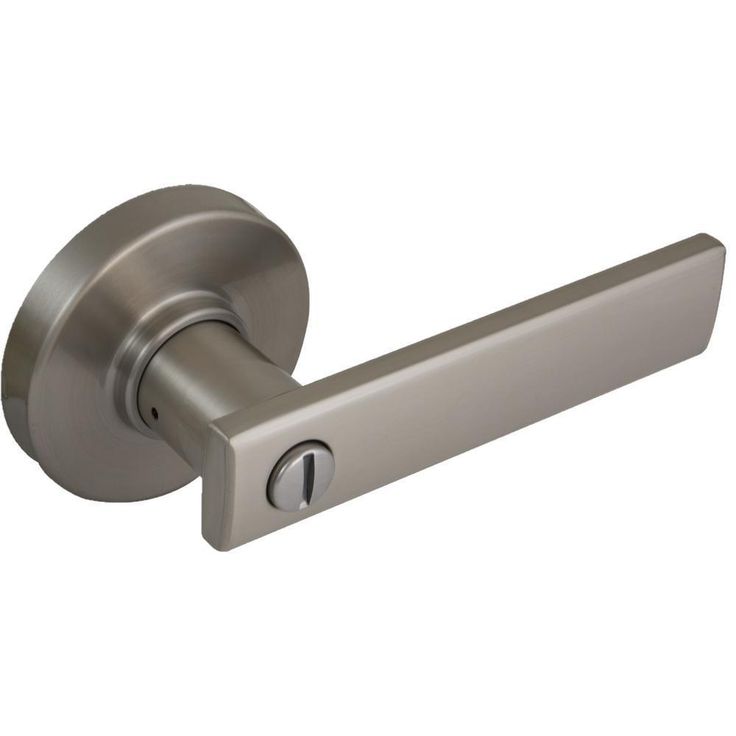 Westwood Bright Chrome Bed/Bath Door Lever with Round Rose
