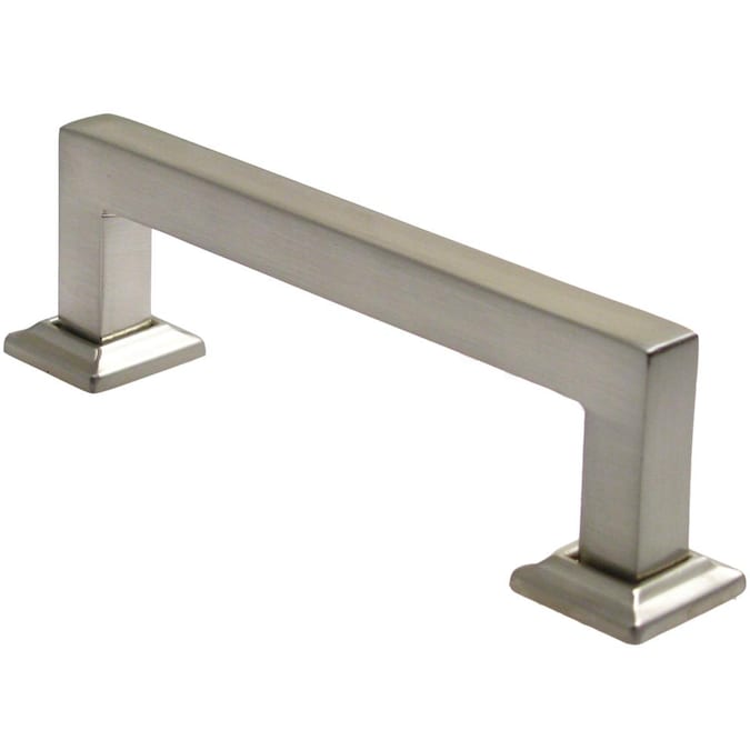 Rusticware (76mm) Center to Center Satin Nickel Dual Mount Square Handle Drawer Pull