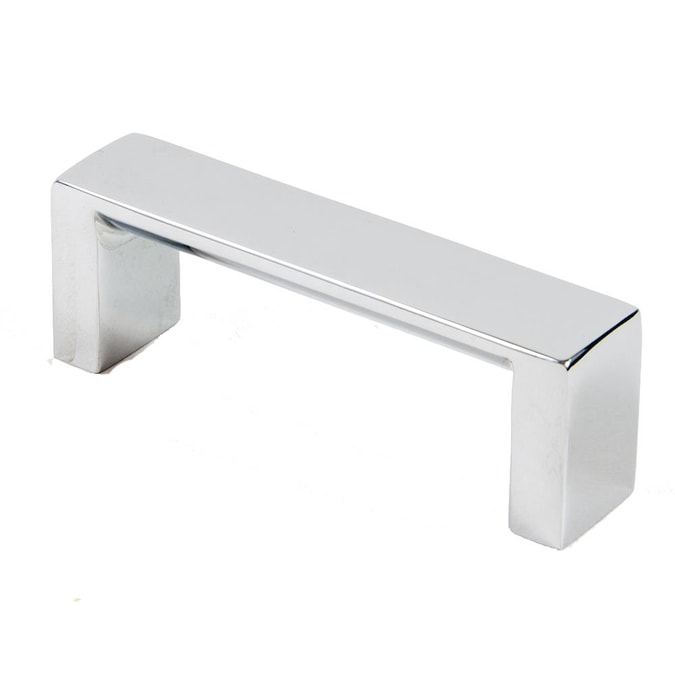 Rusticware Pulls (76mm) Center to Center Polished Chrome Dual Mount Rectangular Handle Drawer Pull