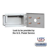 Recessed Mounted Aluminum Key Keeper for USPS Access