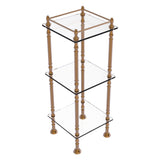 Allied Brass Three Tier Étagère with 14-in x 14-in Shelves in Brushed Bronze