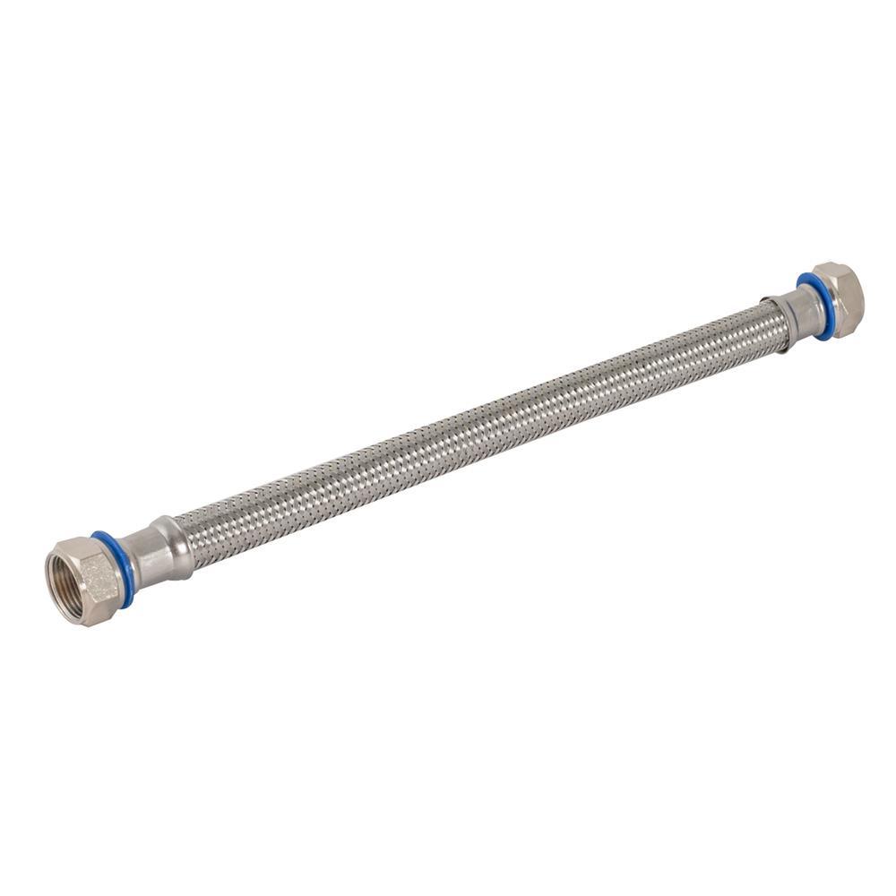 Water-Flex 3/4 in. FIP x 3/4 in. FIP x 18 in. Steel-Flex Flexible Stainless Steel Connector - Super Arbor