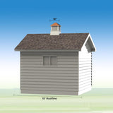 Good Directions Newtown 18-in x 22-in White Vinyl Louvered Cupola with Wood Hip Roof