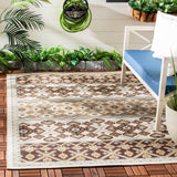 Safavieh Veranda Numa 5-ft-3-in x 7-ft-7-in Indoor/Outdoor Area Rug, Cream/Chocolate, Abstract Coastal