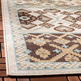 Safavieh Veranda Numa 5-ft-3-in x 7-ft-7-in Indoor/Outdoor Area Rug, Cream/Chocolate, Abstract Coastal