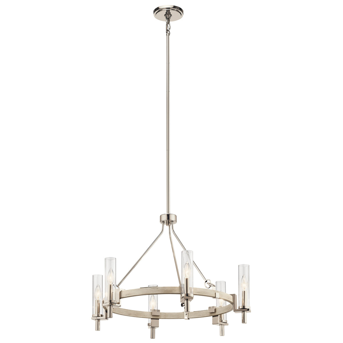 Kichler Telan 6-Light Off-white Farmhouse Chandelier