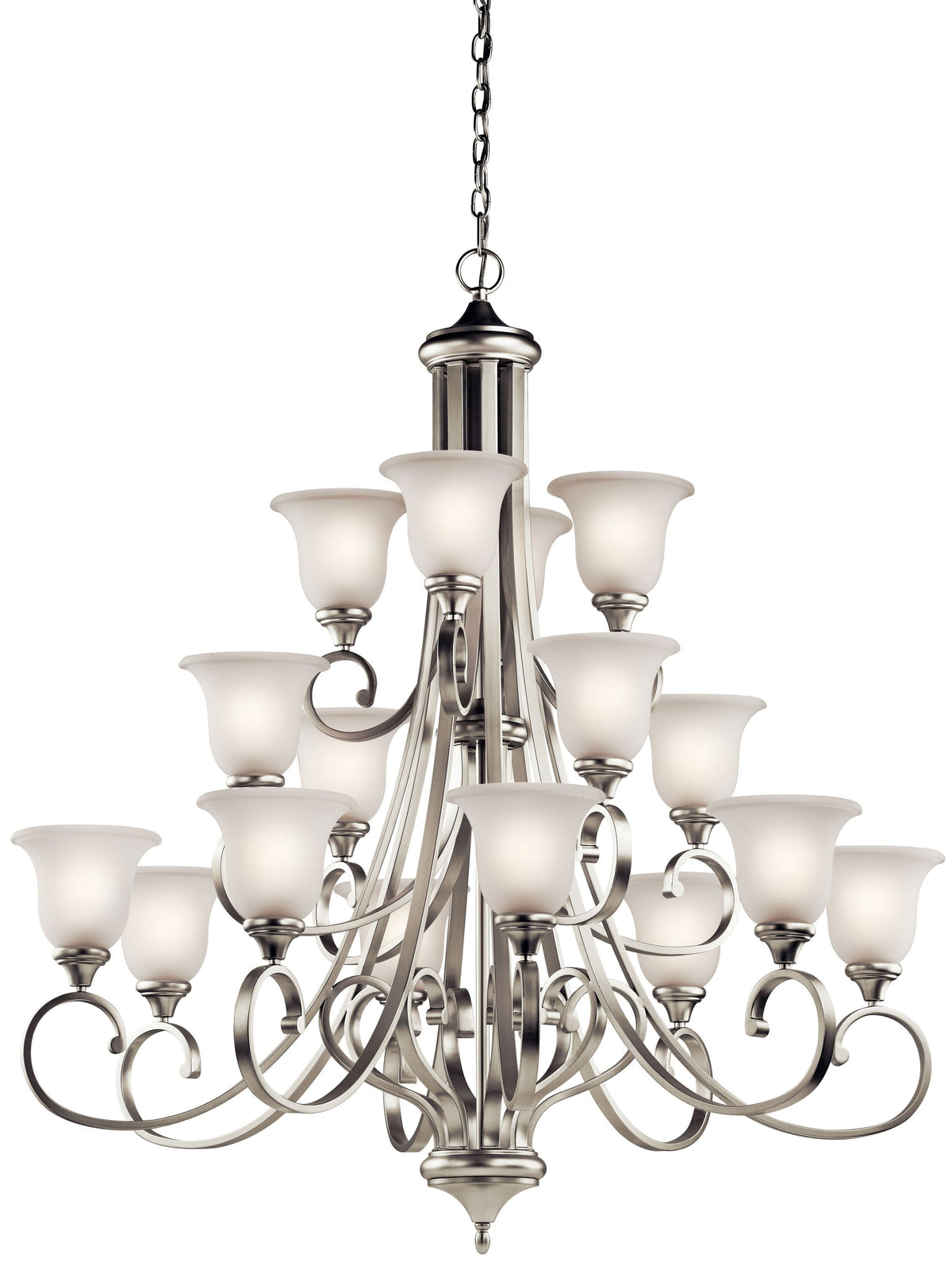 Kichler Monroe 16-Light Brushed Nickel Traditional Chandelier