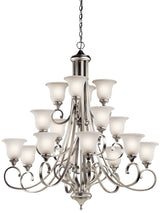 Kichler Monroe 16-Light Brushed Nickel Traditional Chandelier