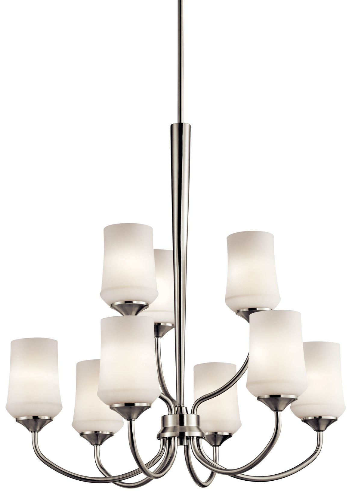 Kichler Aubrey 9-Light Nickel Transitional Chandelier