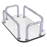 Allied Brass Satin Chrome Freestanding Towel Rack