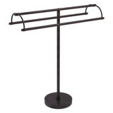 Allied Brass Free Standing Double Arm Towel Holder in Venetian Bronze, 31 in Width