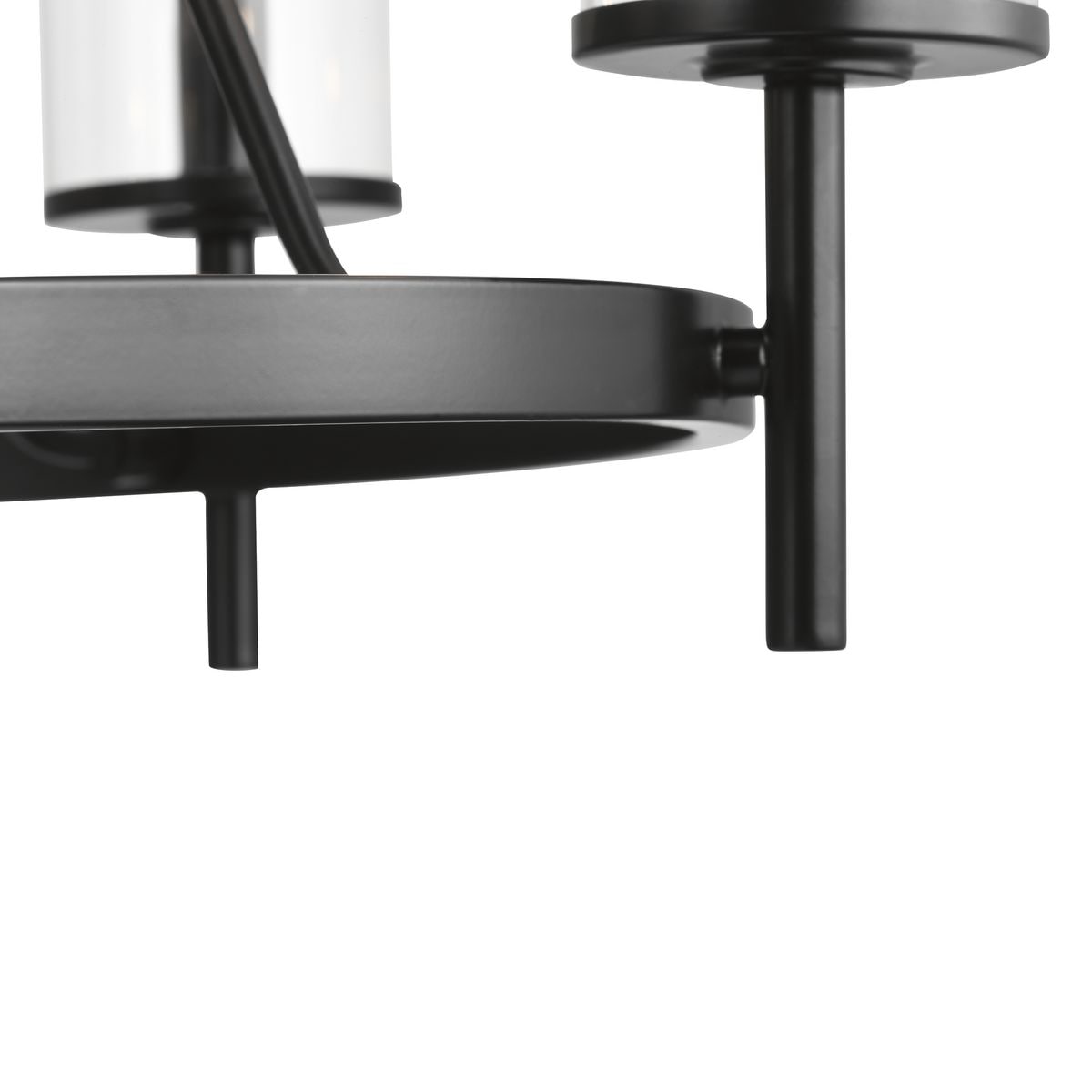 Progress Lighting Strahan 5-Light Black Transitional Chandelier