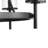 Progress Lighting Strahan 5-Light Black Transitional Chandelier