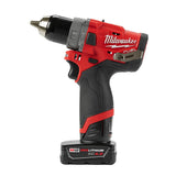 M12 FUEL 12-Volt Lithium-Ion Brushless Cordless 1/2 in. Hammer Drill Kit with 4.0 Ah and 2.0 Ah Battery and Hard Case - Super Arbor