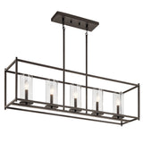 Kichler Crosby 5-Light Bronze Transitional Cage Chandelier