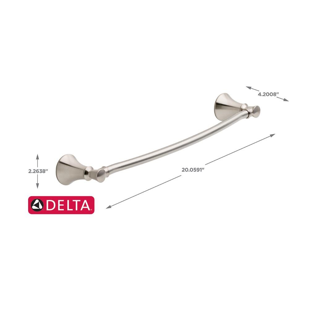 Delta Valdosta 18-in Satin Nickel Wall Mount Single Towel Bar