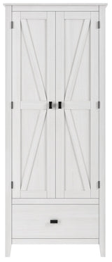 Ameriwood Home Winthrop 29.7-in x 71.9-in H Wood Composite Ivory Pine Freestanding or Wall-mount Utility Storage Cabinet