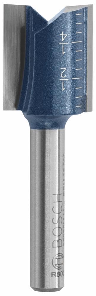 Bosch 5/8-in Carbide-Tipped Straight Router Bit, 1/4-in Shank, 3/4-in CEL